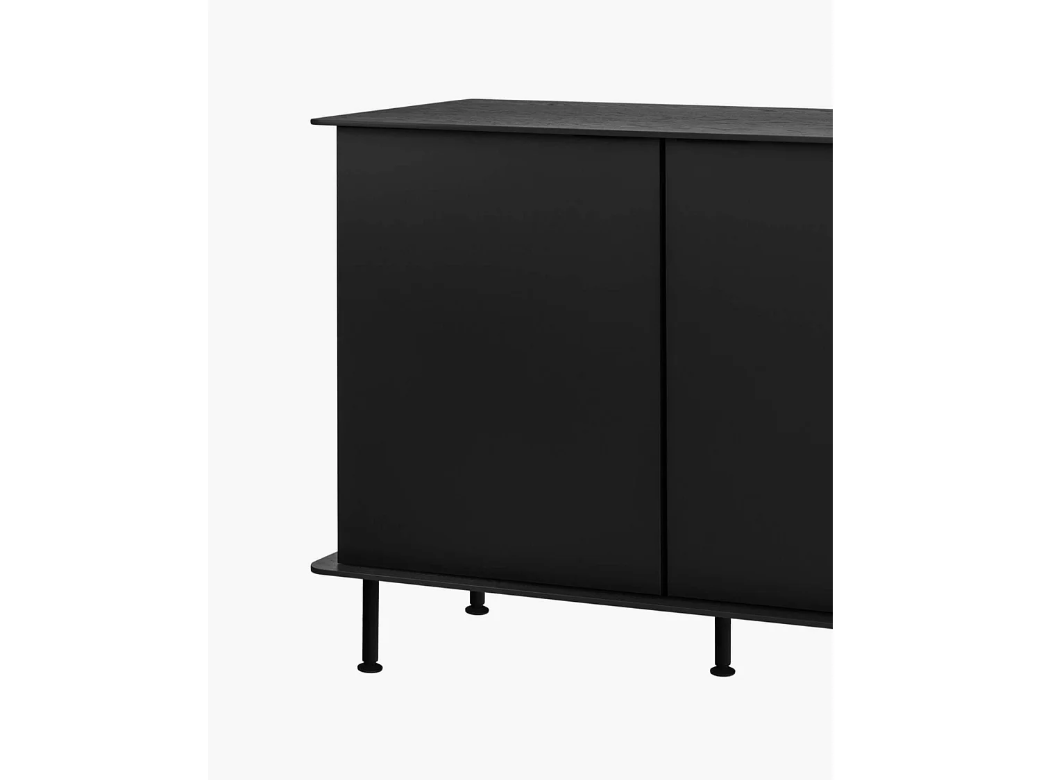 Buffet Suumo noo.ma - buffet polyvalent à étagères réglables, design rond