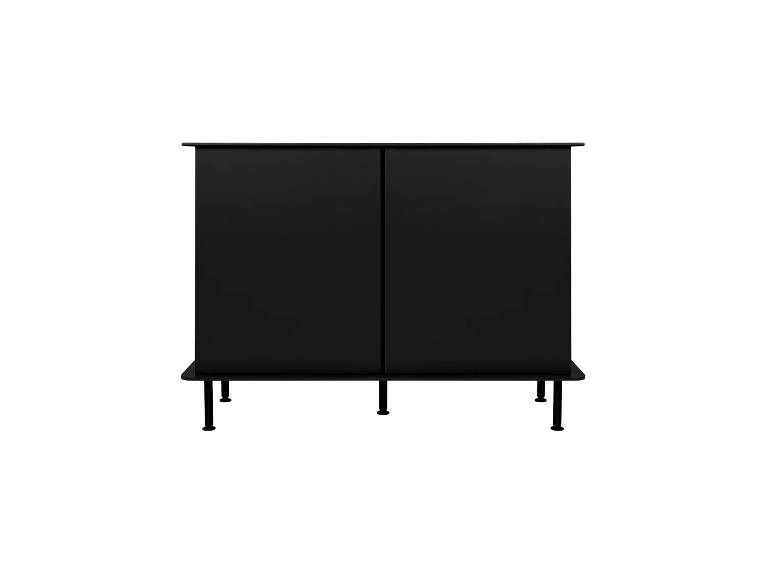 Buffet Suumo noo.ma - buffet polyvalent à étagères réglables, design rond