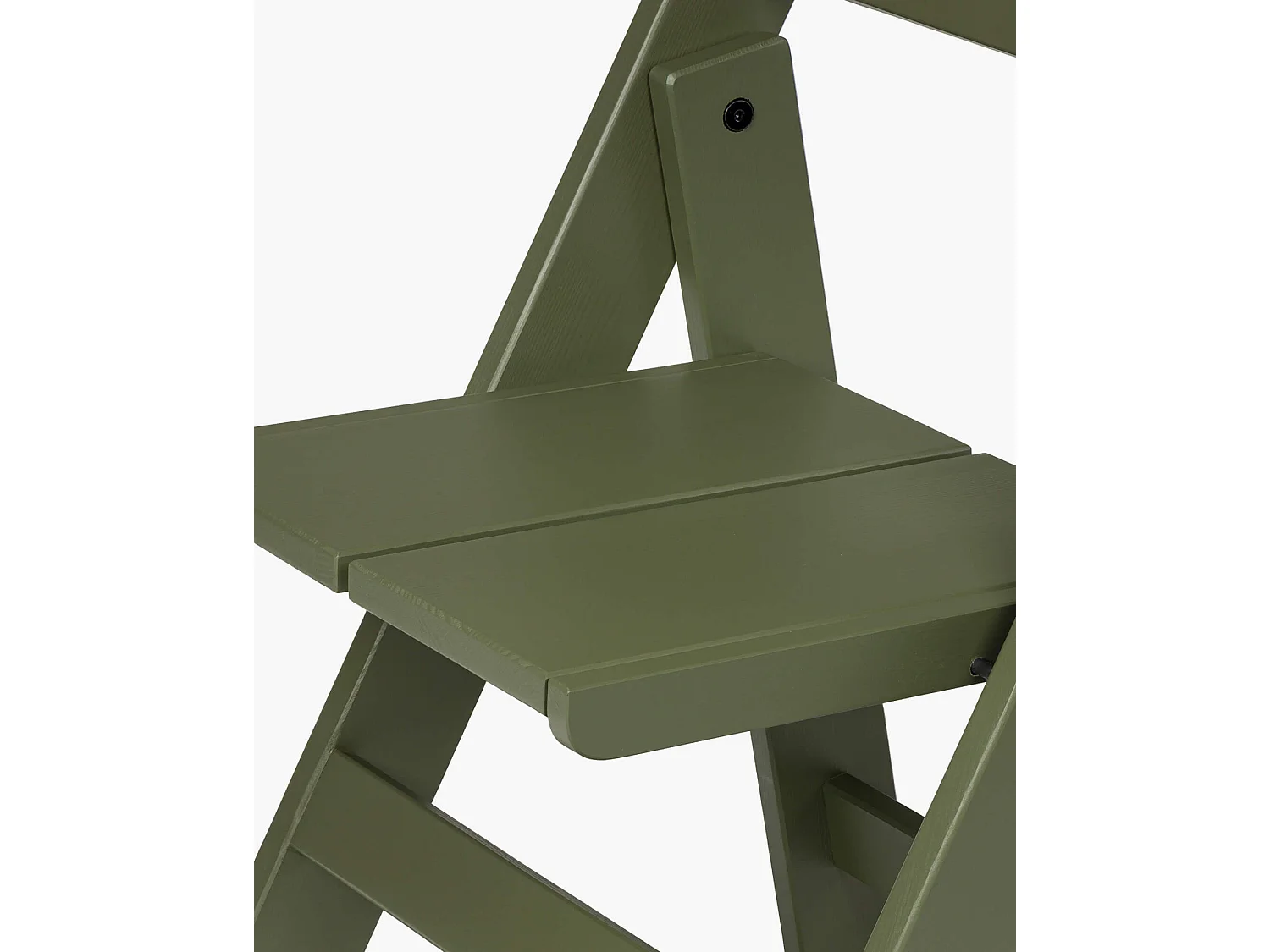 Chaise pliante Navo en pin, laque résistante aux intempéries, vert forêt.