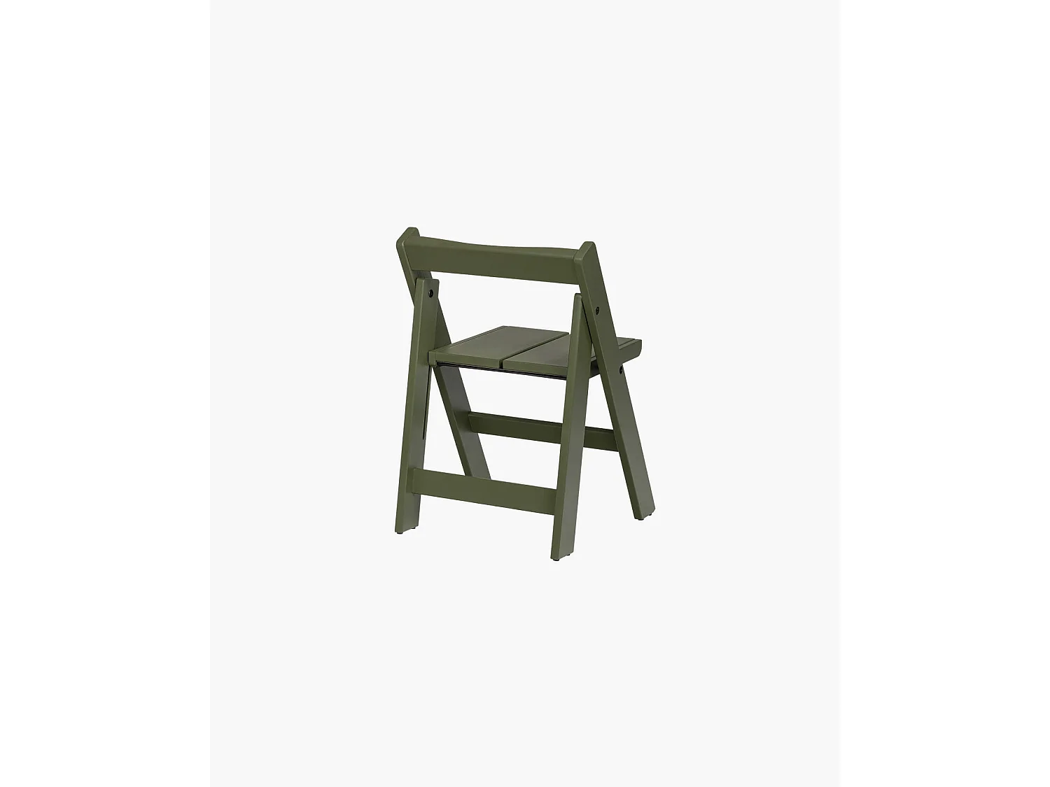 Chaise pliante Navo en pin, laque résistante aux intempéries, vert forêt.