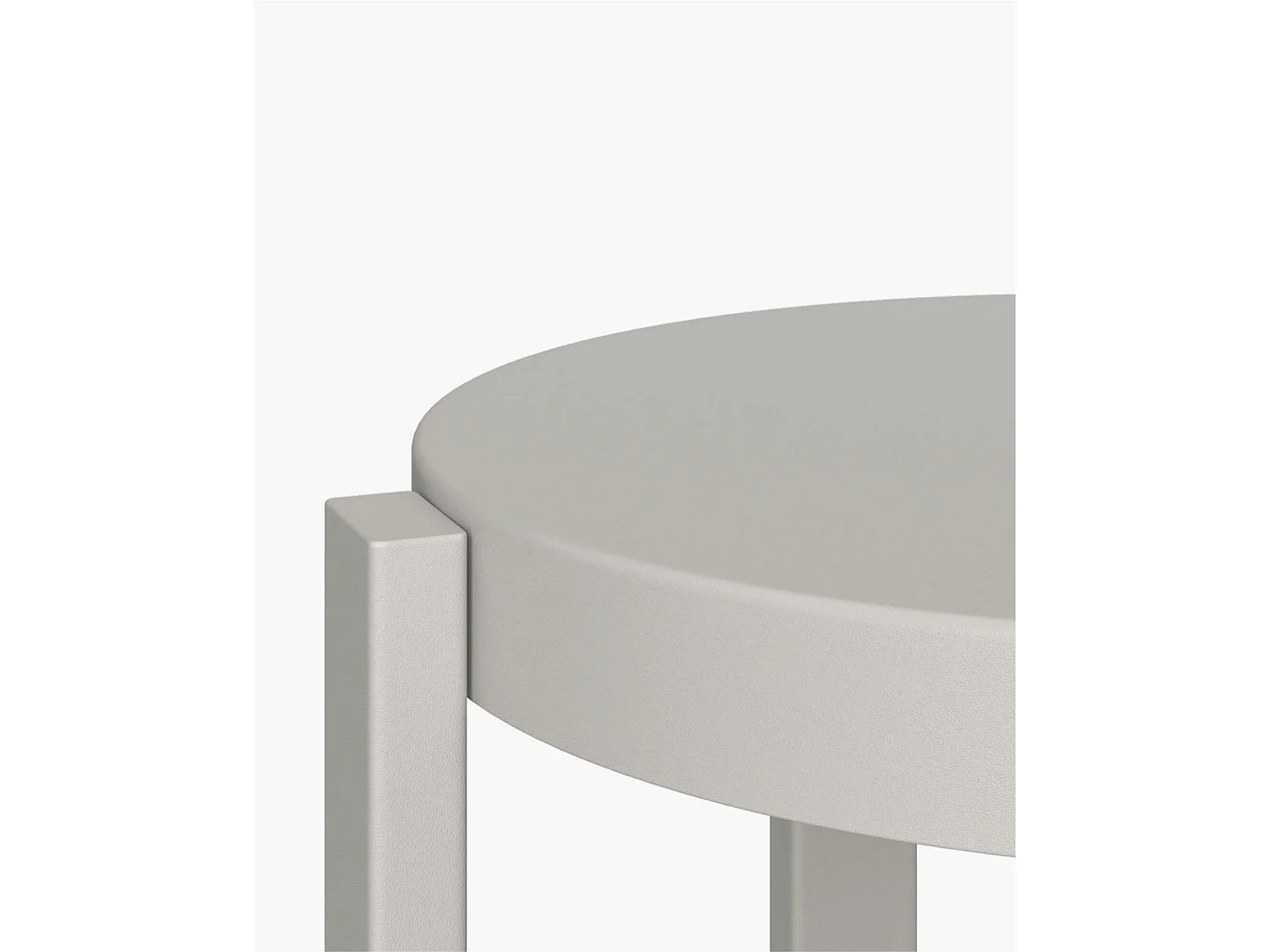 noo.ma stalen barkruk Pebble Grey 65 cm, vaste zit, matte lak