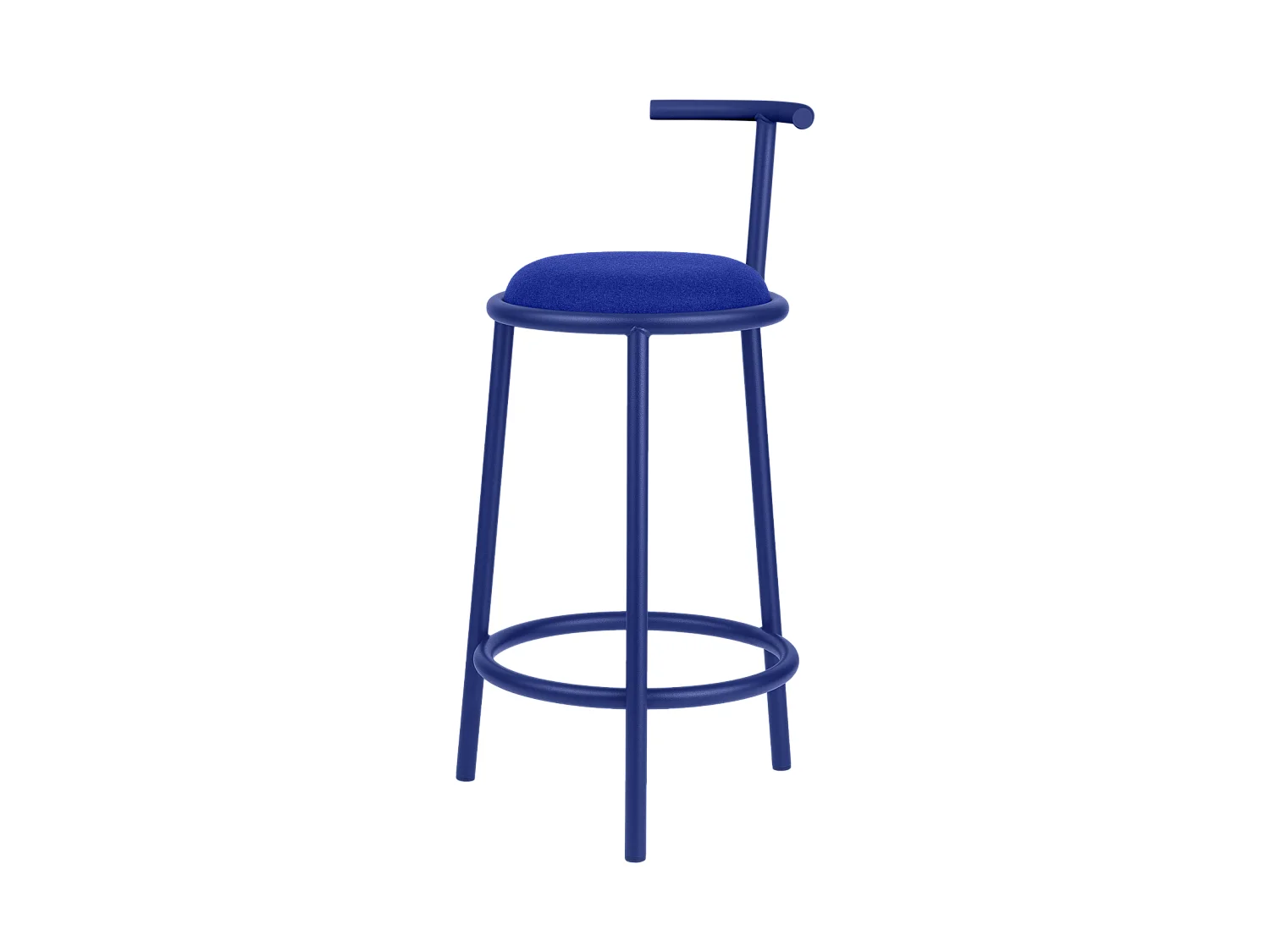 Tabouret de bar Hogo - assise rembourrée, design contemporain, avec ou sans dossier