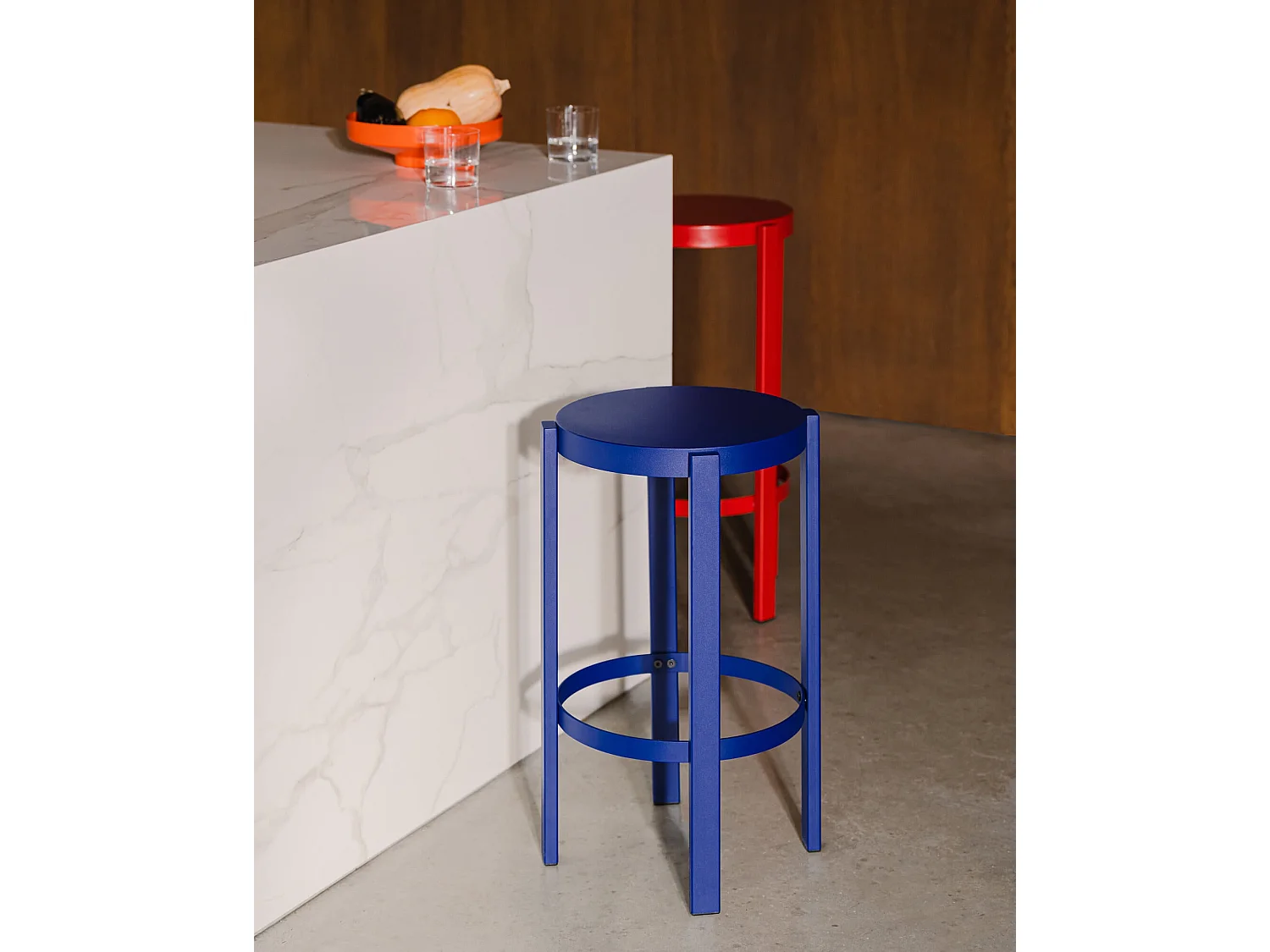 Stołek barowy Doon 75 cm - stalowy, nowoczesny design