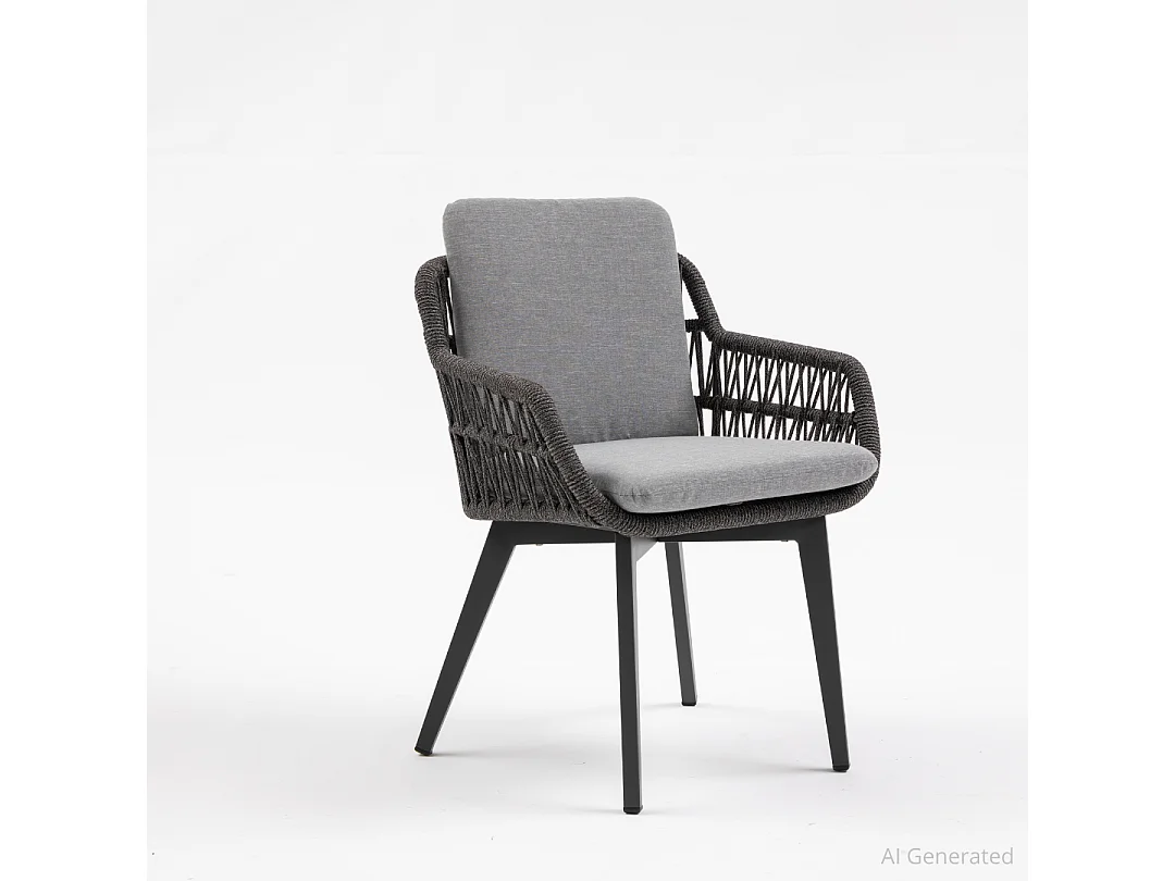 Ensemble de mobilier de repas de jardin en aluminium Tropea table et 6 chaises