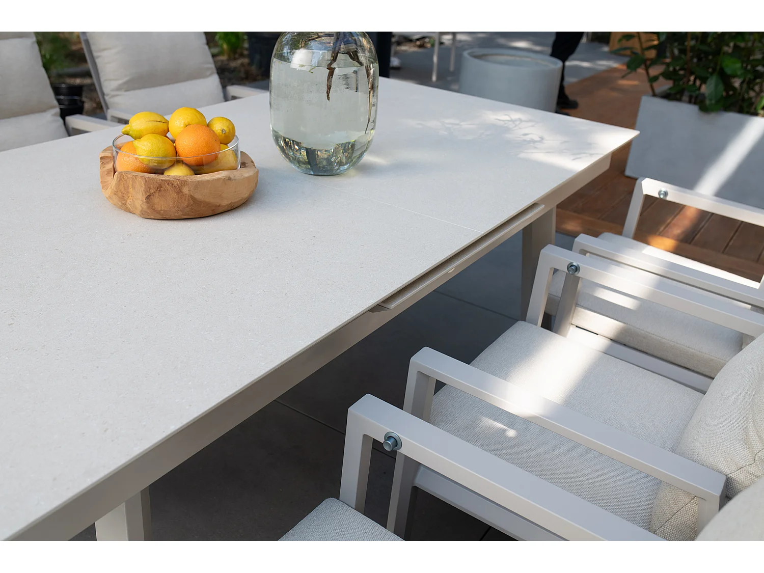 Catania Tuinset - Uitschuifbare Tafel + 8 Stoelen voor Buitendiner