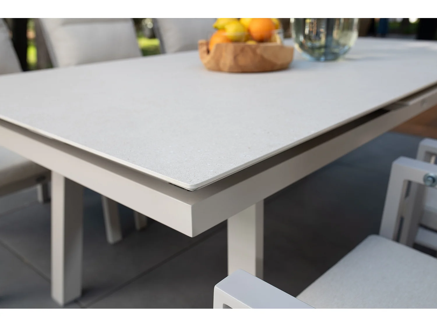 Catania Tuinset - Uitschuifbare Tafel + 8 Stoelen voor Buitendiner