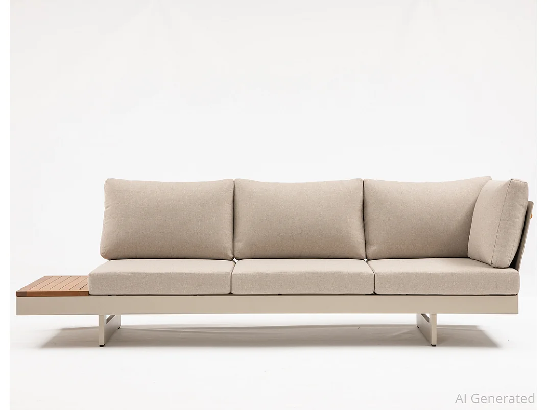 Ensemble de mobilier de jardin en aluminium Portofino Beige