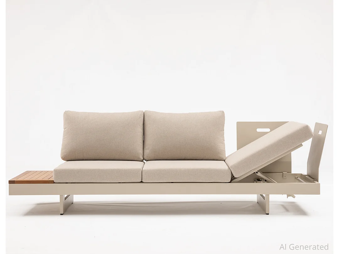 Ensemble de mobilier de jardin en aluminium Portofino Beige