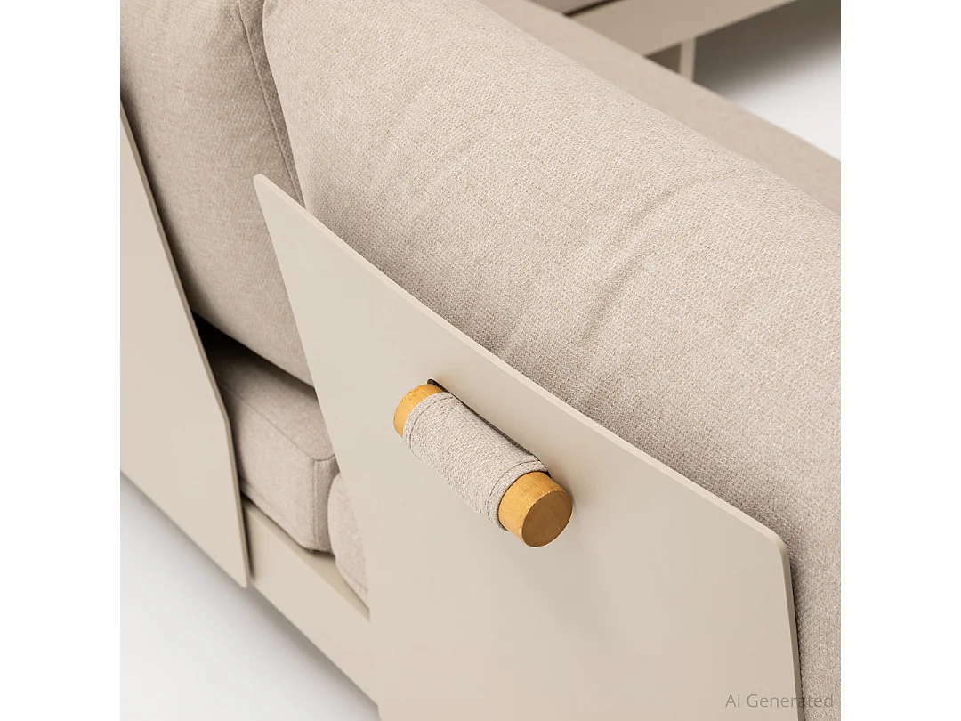 Ensemble de mobilier de jardin en aluminium Portofino Beige