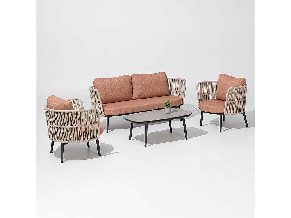 Ensemble de mobilier de jardin en aluminium Amalfi