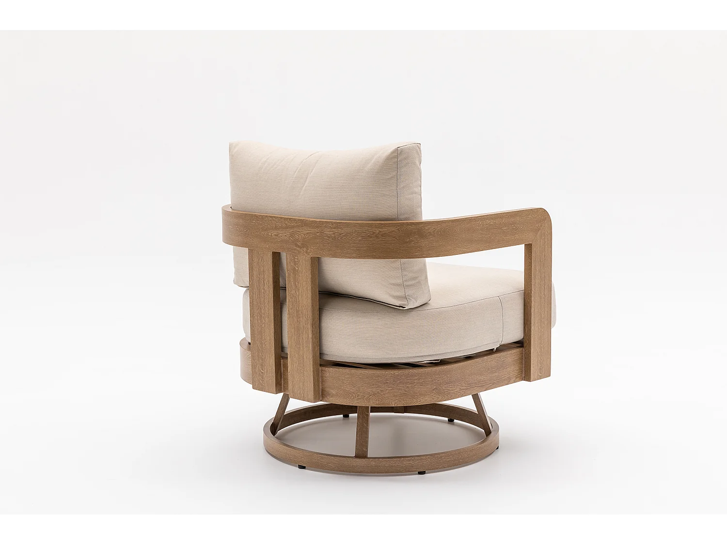 Ensemble de mobilier de jardin en aluminium Sorrento avec fauteuil pivotant