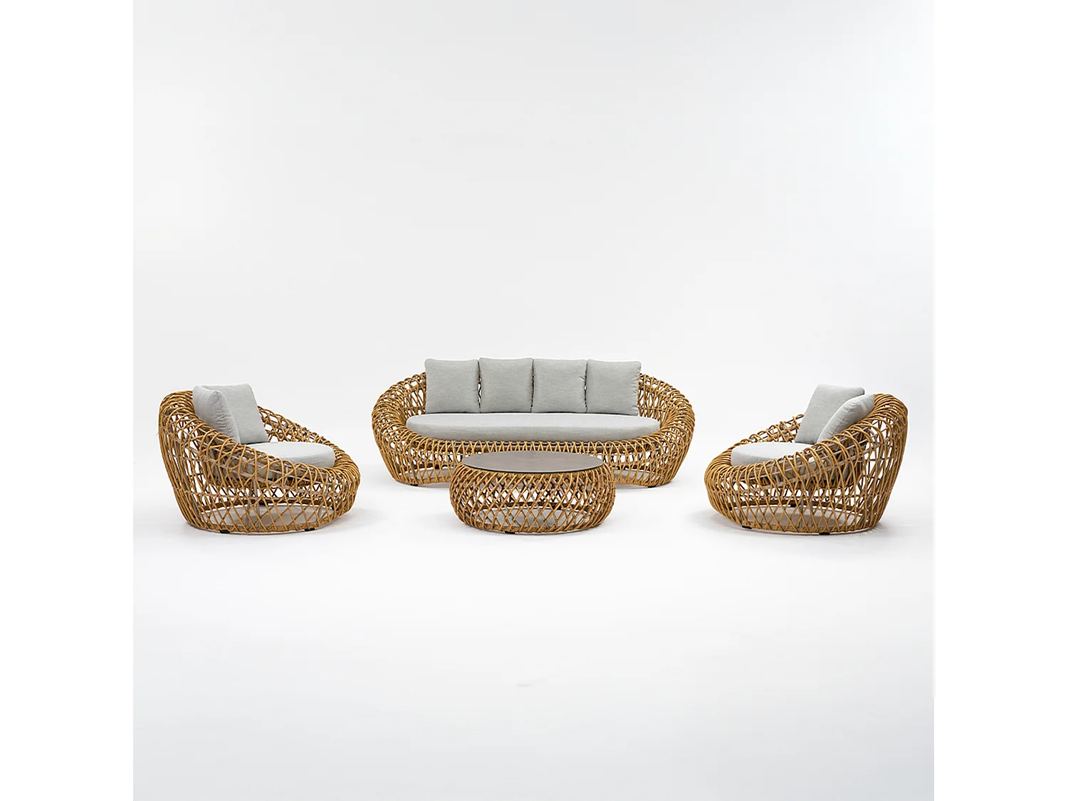 Ensemble de mobilier de jardin en aluminium Capri