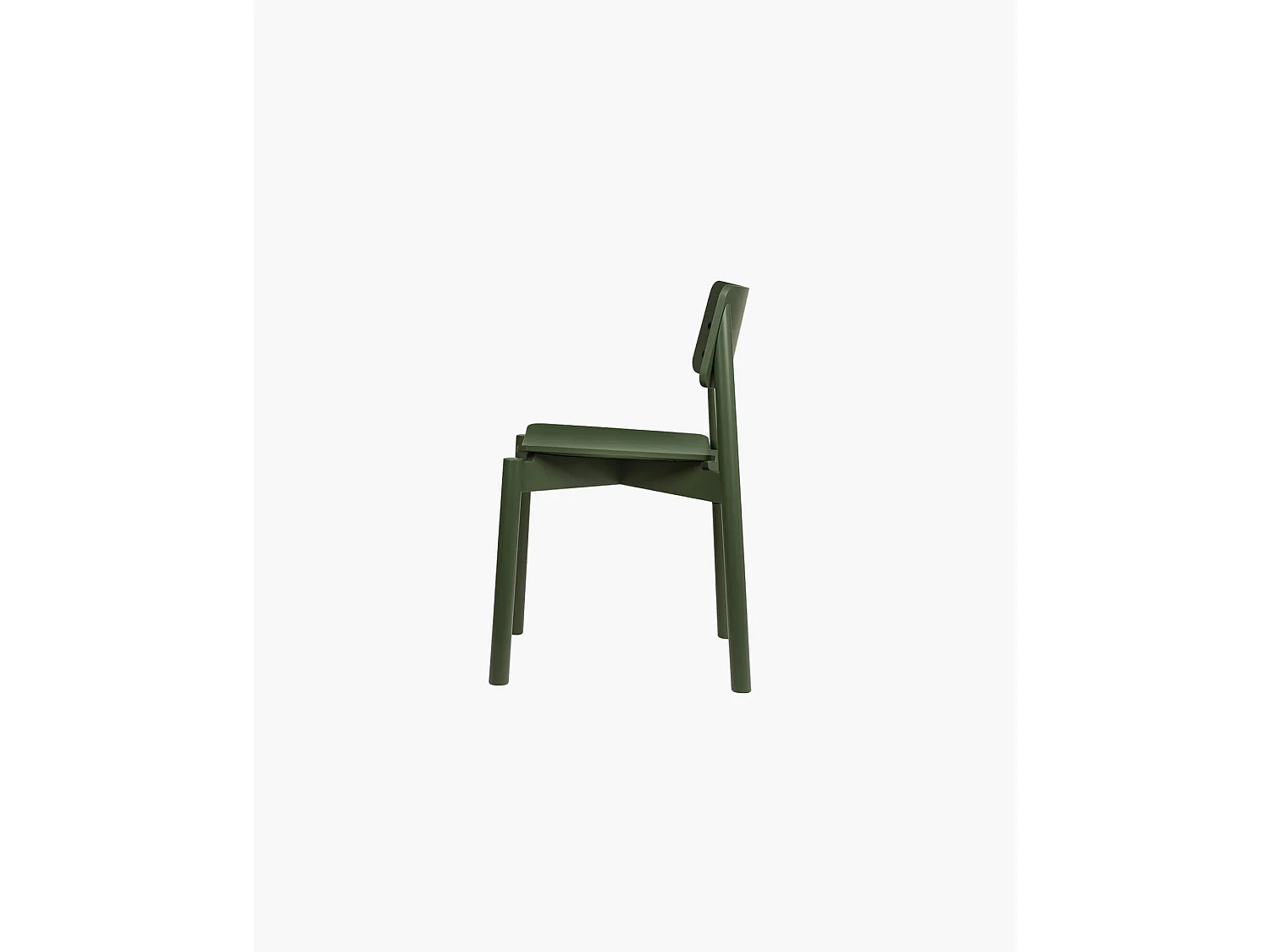 Chaise Wem noo.ma - design élégant en bois de hêtre, assise tissu noir, sans accoudoirs