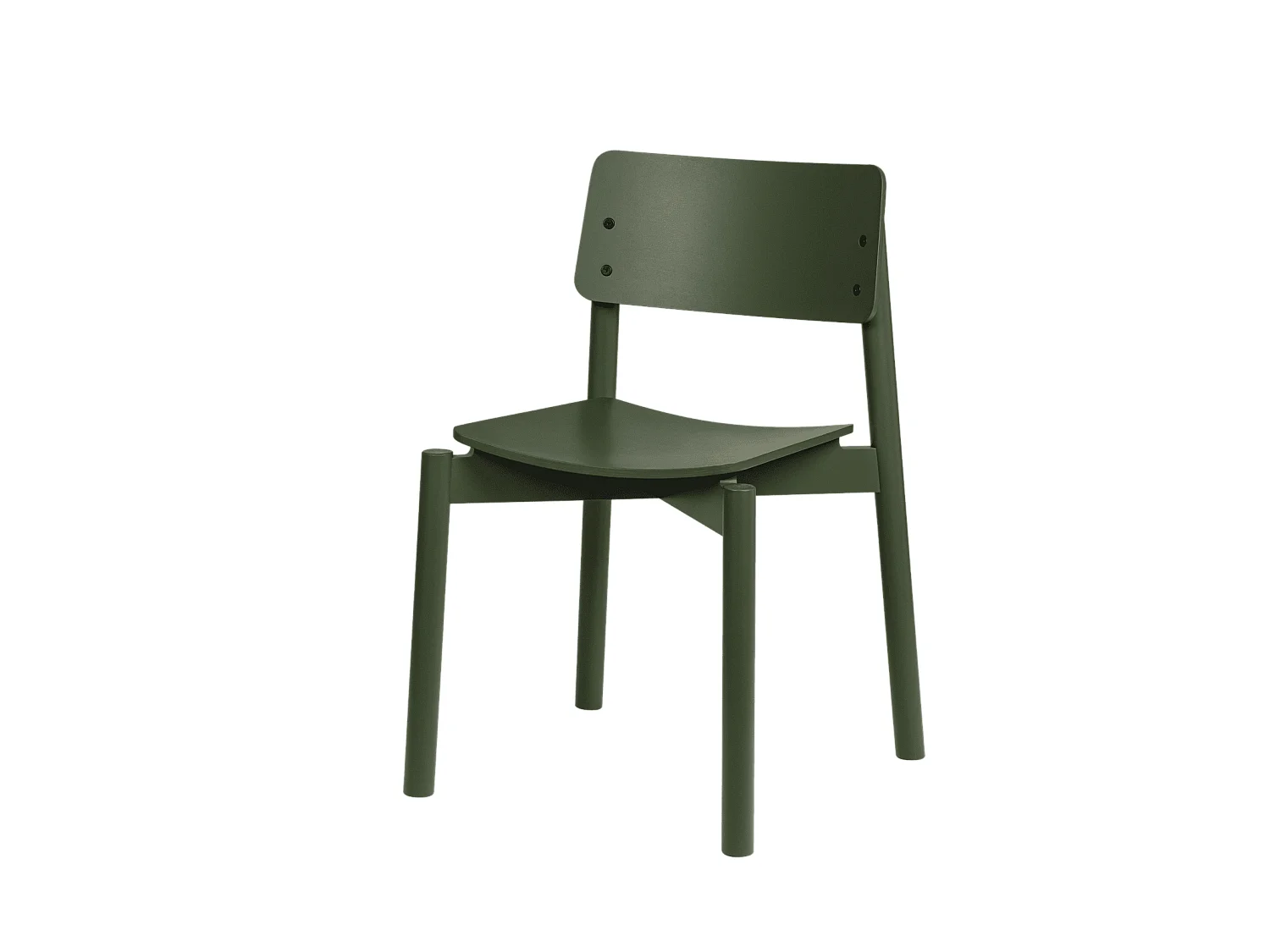 Chaise Wem noo.ma - design élégant en bois de hêtre, assise tissu noir, sans accoudoirs