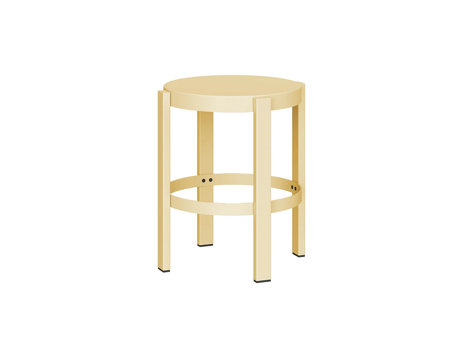 noo.ma Tabouret Doon - sgabello rotondo in acciaio, versatile, vari colori