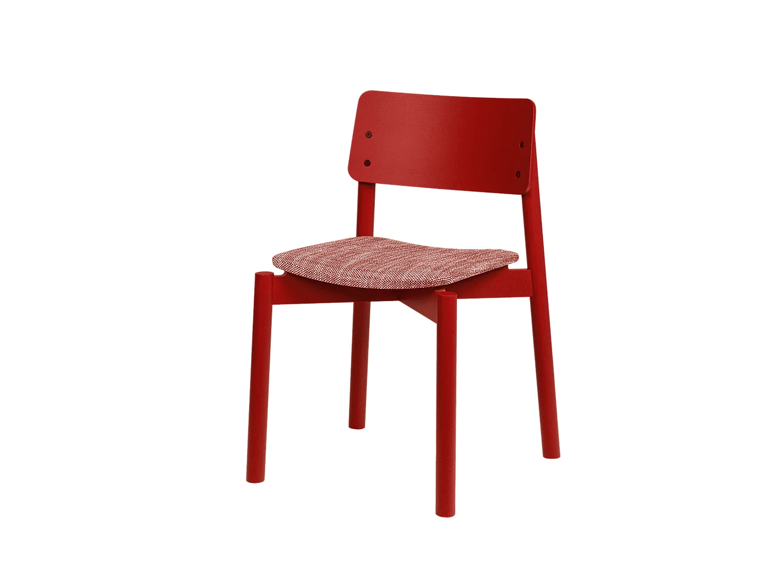 Chaise Wem noo.ma - design élégant en bois de hêtre, assise tissu noir, sans accoudoirs