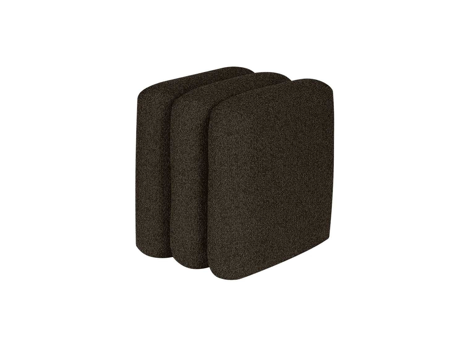 Radd Pouf - gepolsterter, stromlinienförmiger Hocker, 44,50 cm
