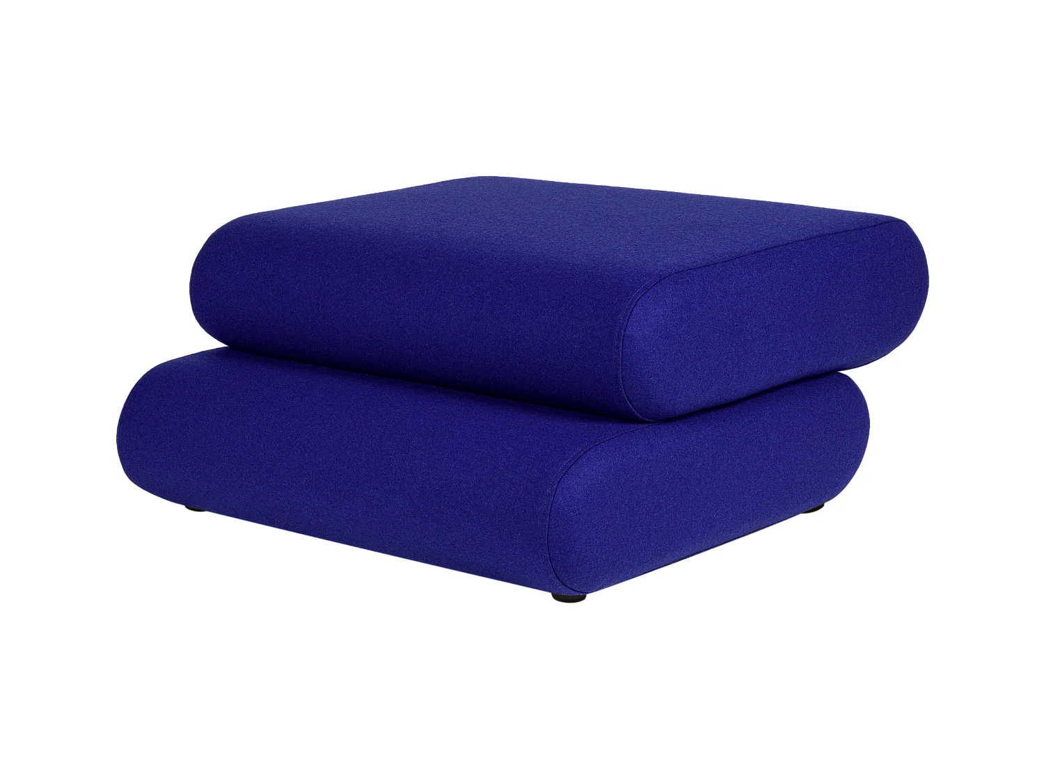 Pouf Taso - pouf rectangulaire moderne, tissu haute qualité