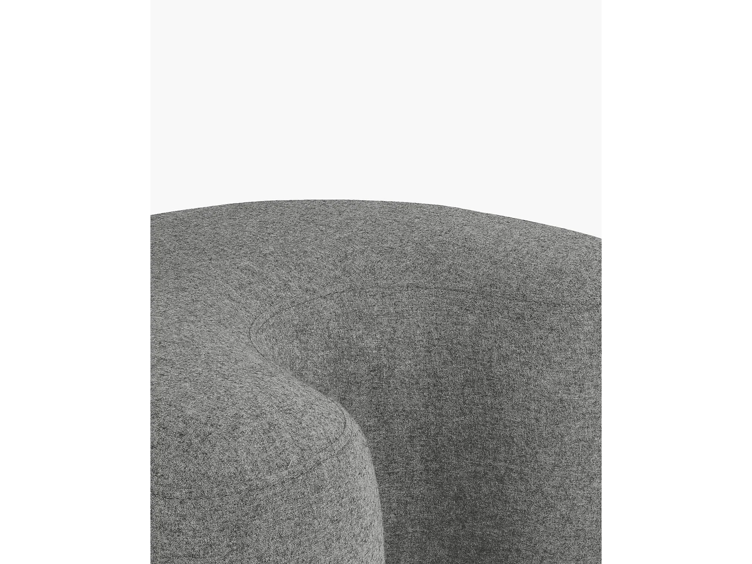 Ü Pouf - pouf contemporain en laine, finition artisanale