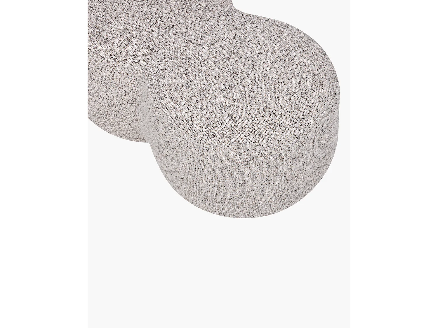 Pouf Umbo - pouf rond en polyester 100% moderne et polyvalent