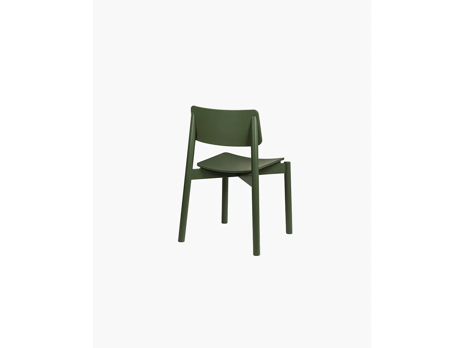 Chaise Wem noo.ma - design élégant en bois de hêtre, assise tissu noir, sans accoudoirs