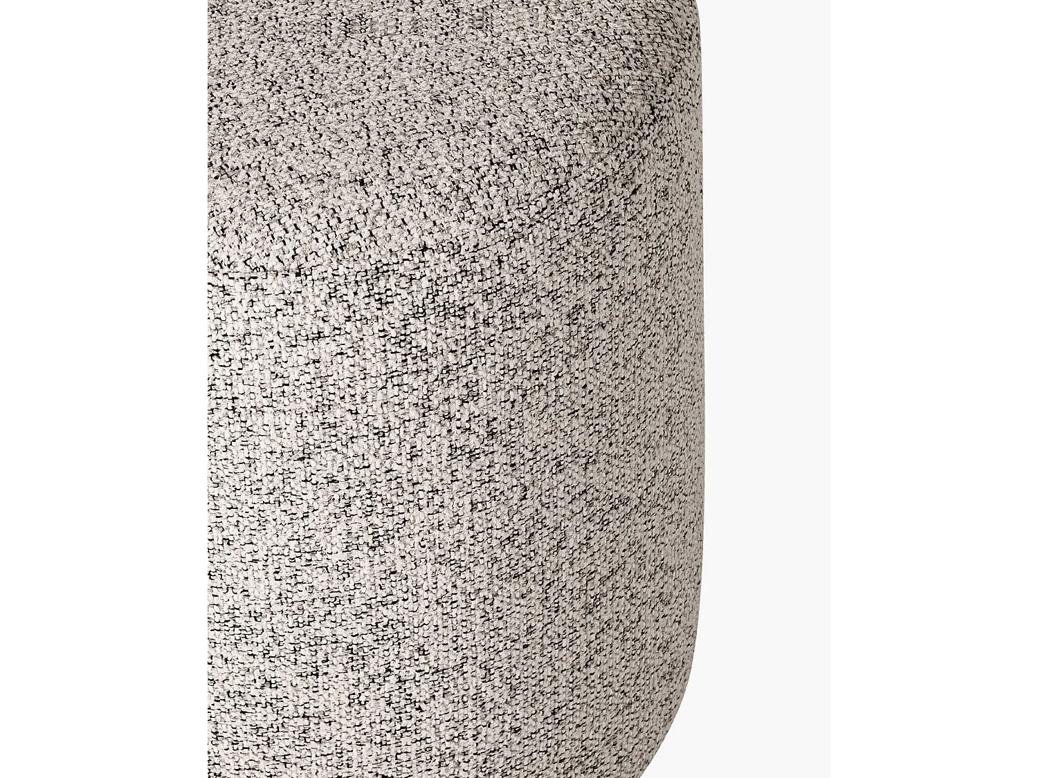 noo.ma Folk Pouf breit - quadratischer Sitzpouf 70x70x25 cm, Clay Grey Mélange