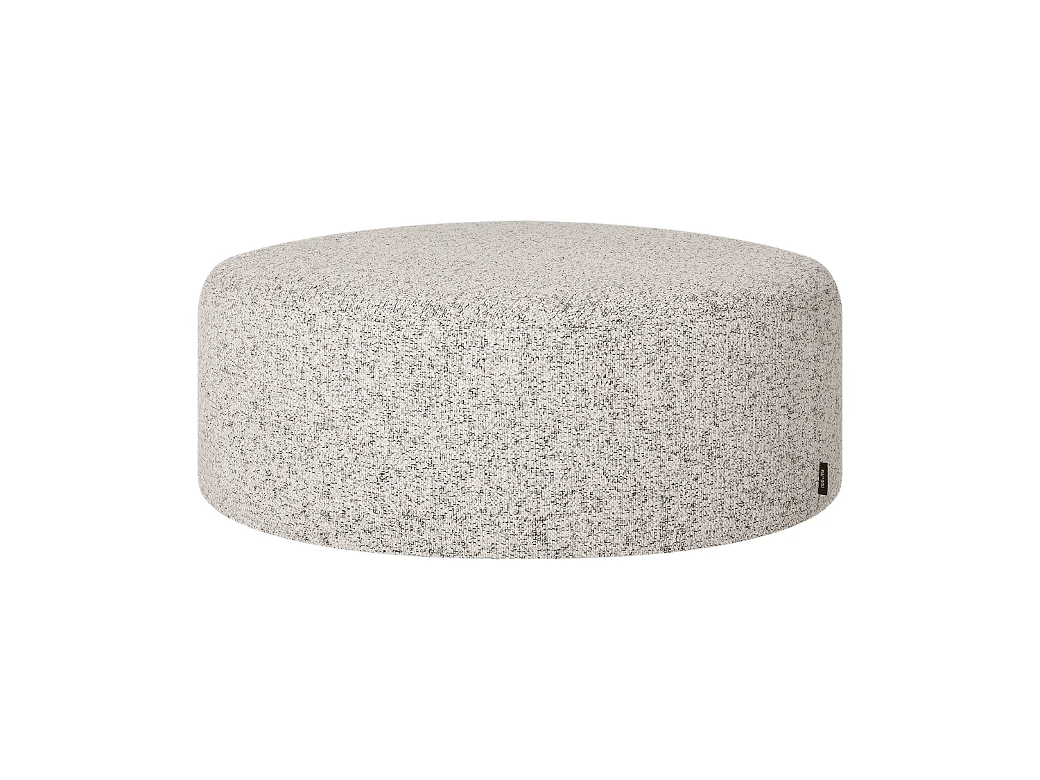 noo.ma Folk Pouf breit - quadratischer Sitzpouf 70x70x25 cm, Clay Grey Mélange