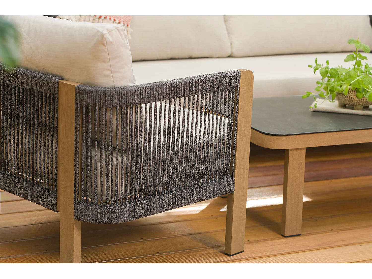 Ensemble de mobilier de jardin en aluminium Positano