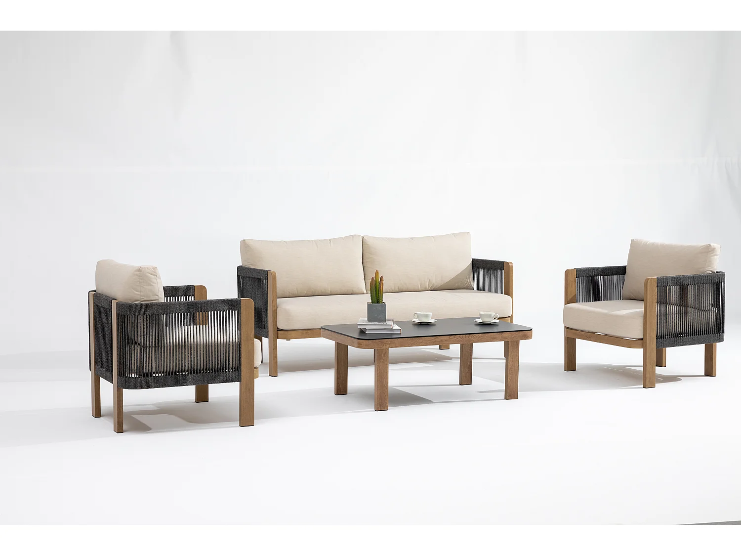 Ensemble de mobilier de jardin en aluminium Positano