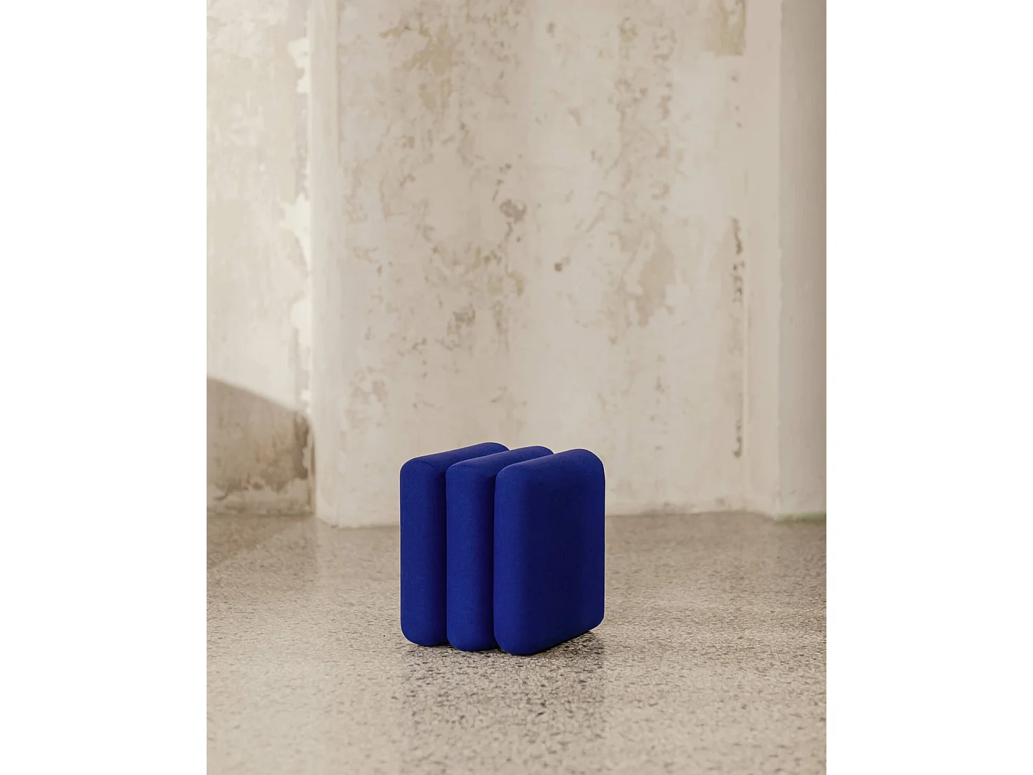 noo.ma pouf Radd - design rembourré, polyvalent, 44,5 cm