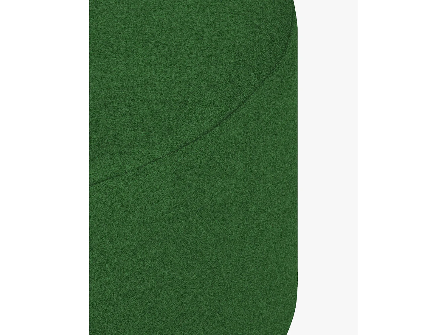Pouf Folk petit - noo.ma, tissu vert mousse, 50 x 50 x 25 cm
