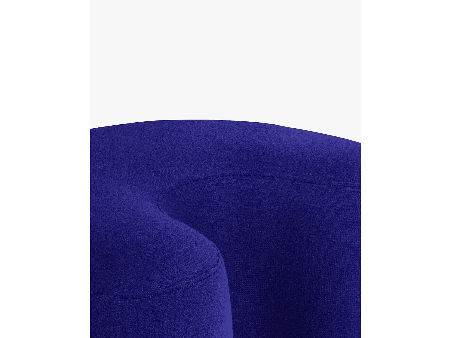 Ü Pouf - pouf contemporain en laine, finition artisanale