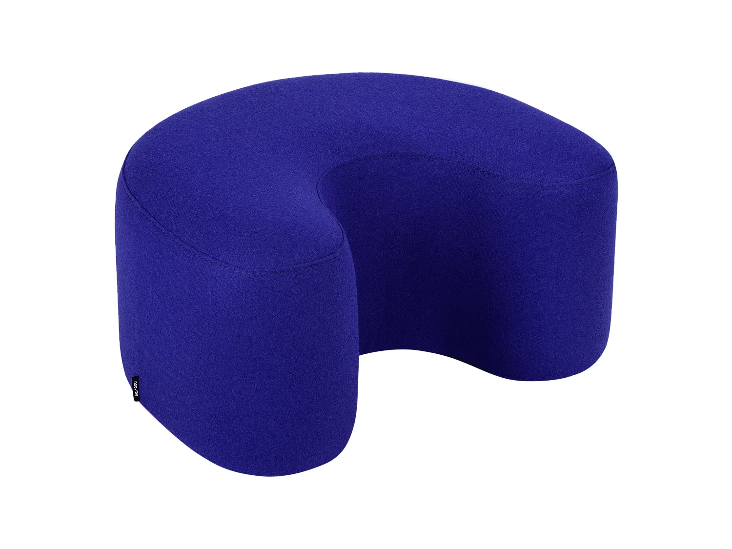 Ü Pouf - pouf contemporain en laine, finition artisanale