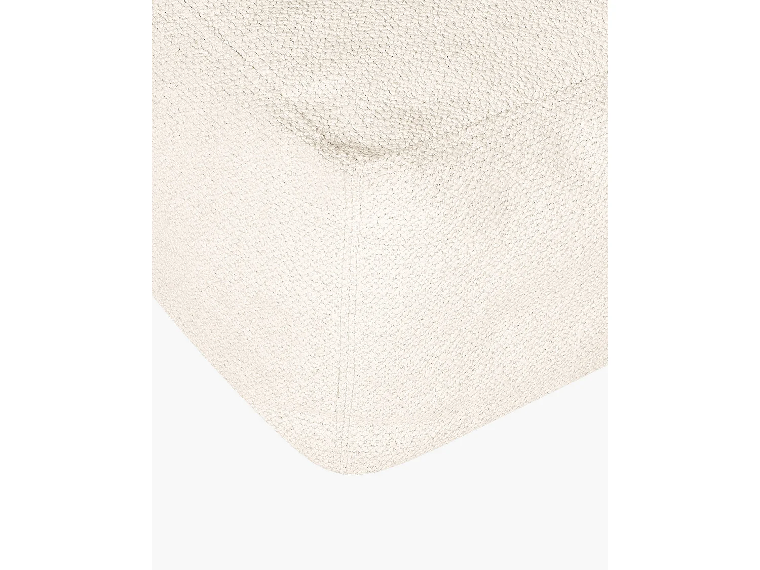 Pouf Keno noo.ma - Pouf frameless moderno in bouclé Cloud Beige 63x36 cm