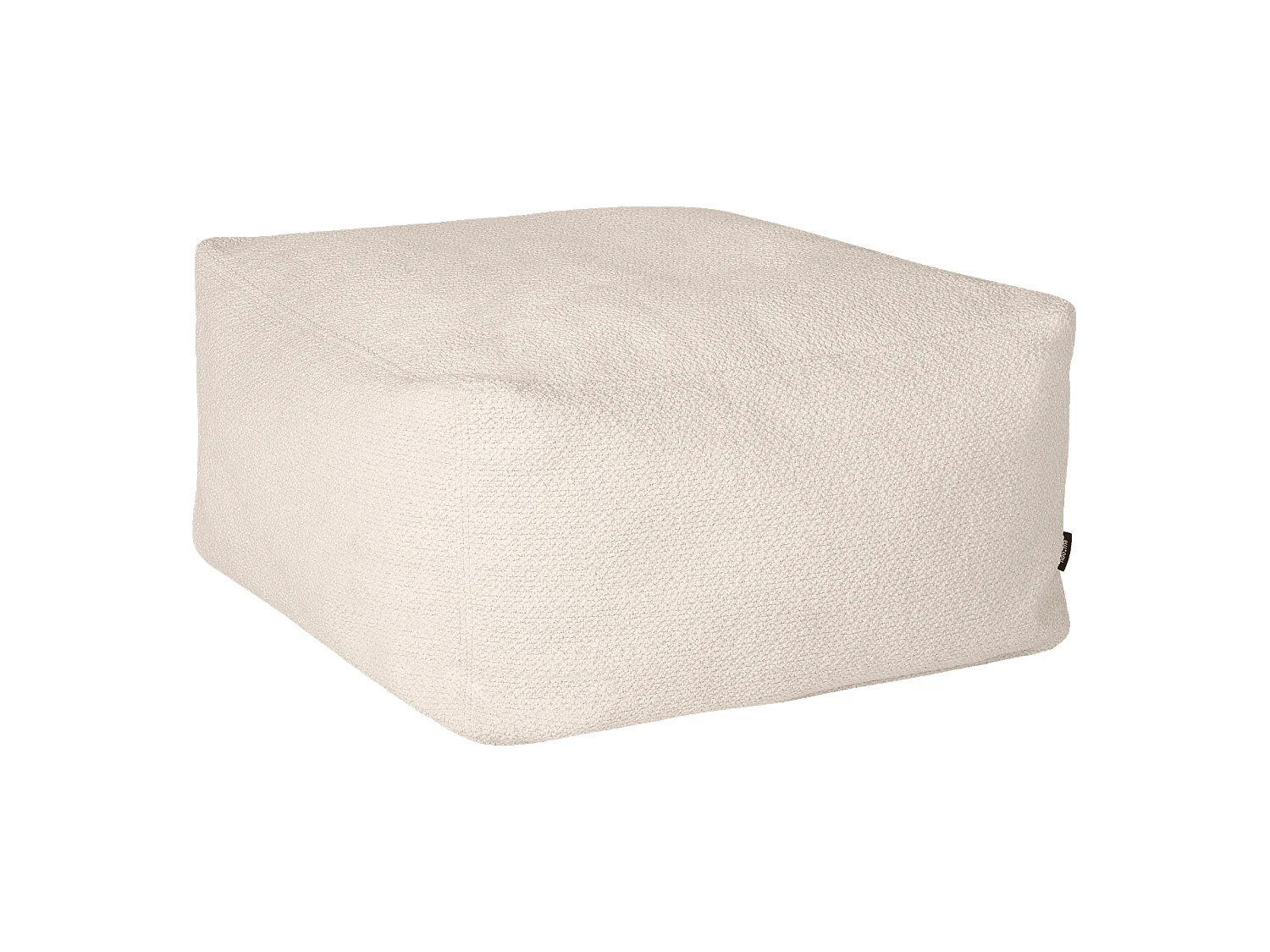 Pouf Keno noo.ma - Pouf frameless moderno in bouclé Cloud Beige 63x36 cm