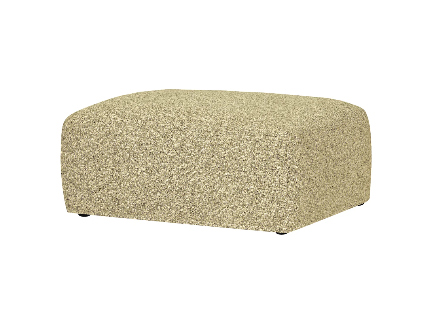 Pouf Yaro noo.ma - pouf confortable, design arrondi, coussins lombaires