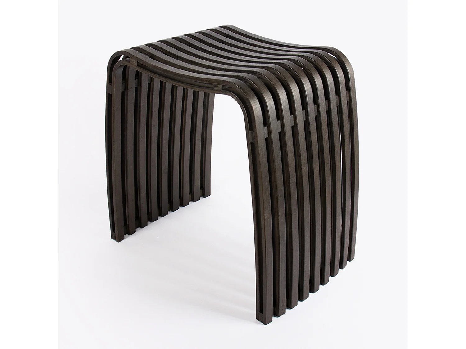 Tabouret en bambou noir Vogue