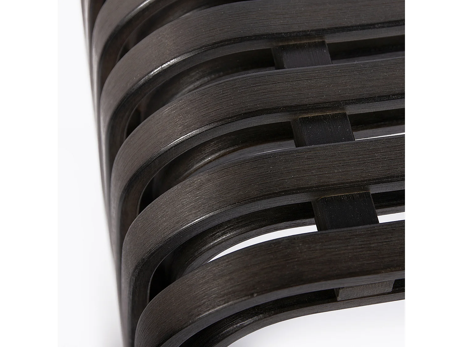 Tabouret en bambou noir Vogue