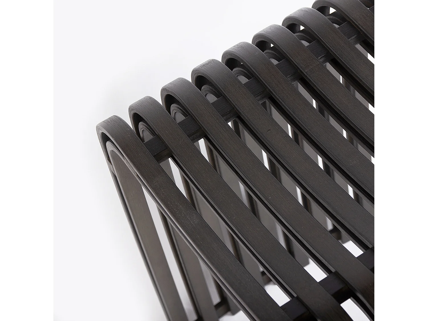 Tabouret en bambou noir Vogue