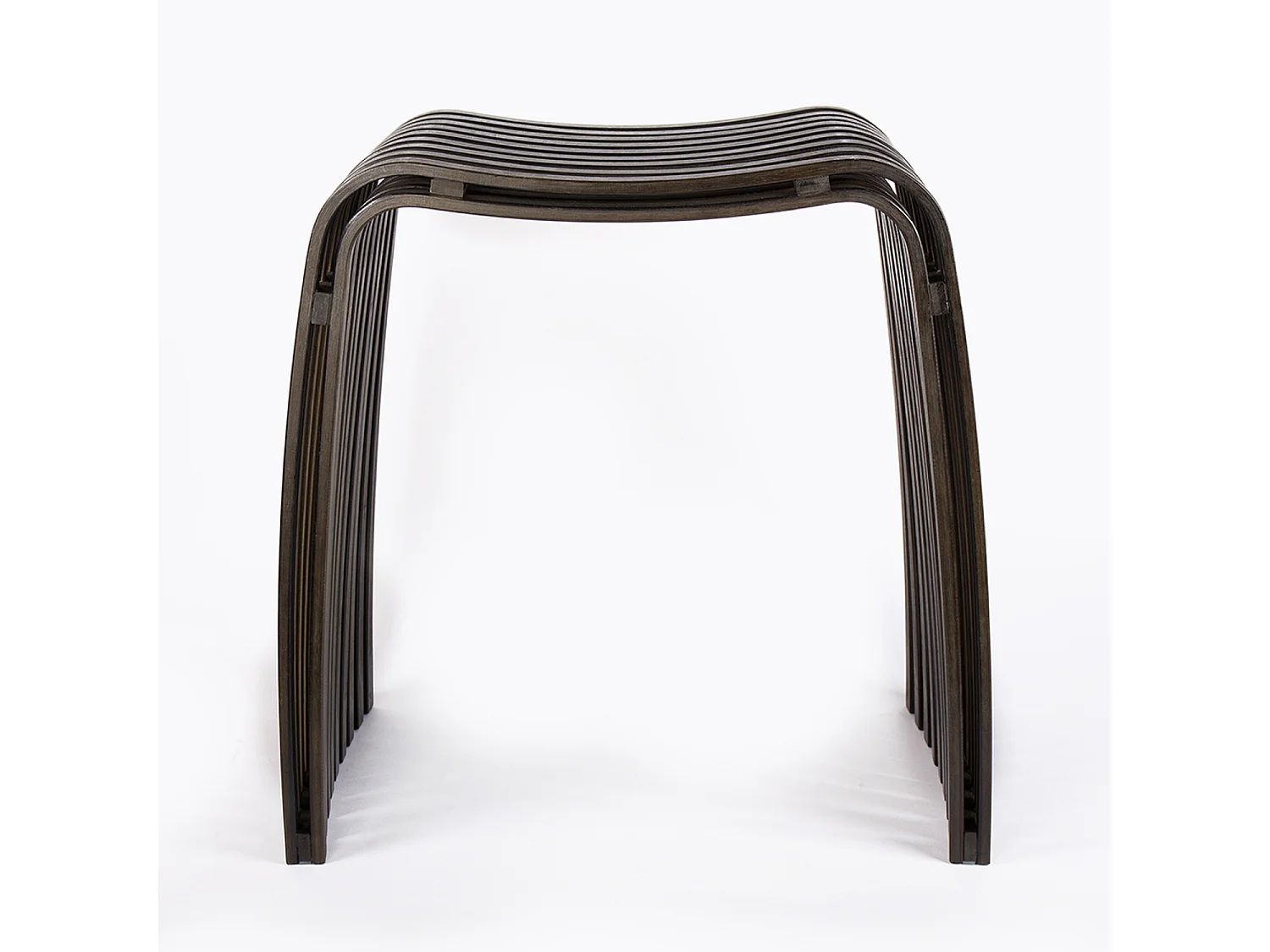 Tabouret en bambou noir Vogue