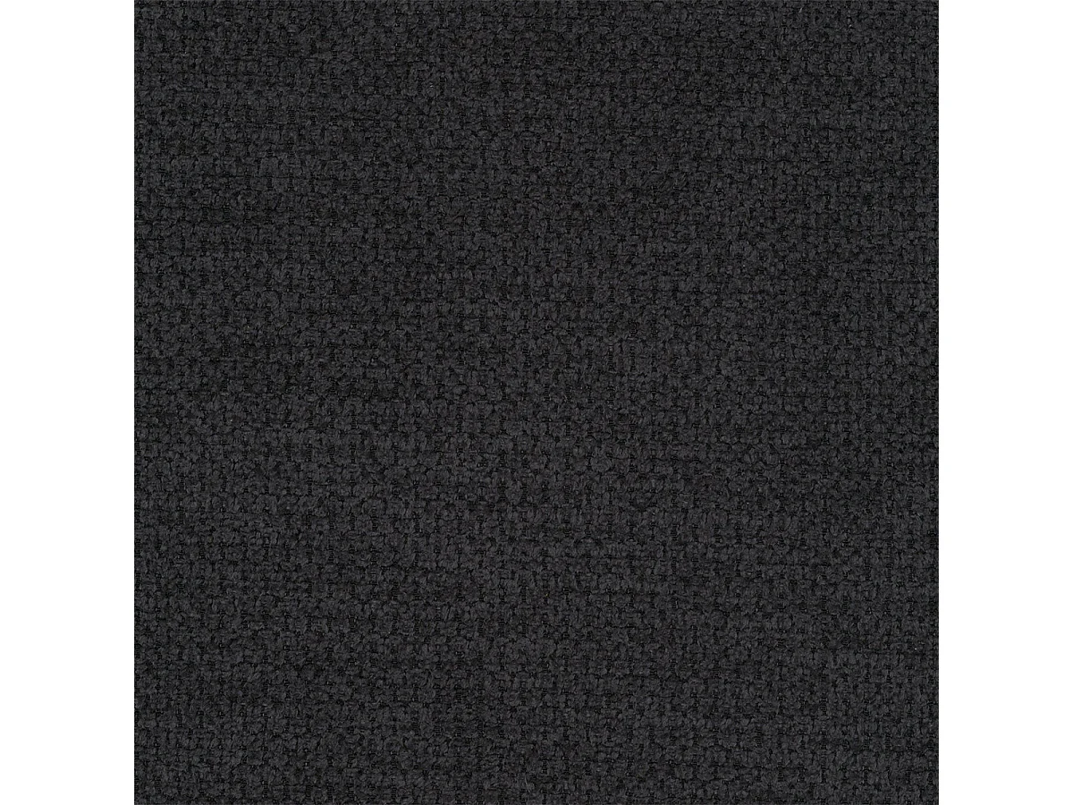 Canapé convertible 5 places avec coffre en tissu noir VASCO