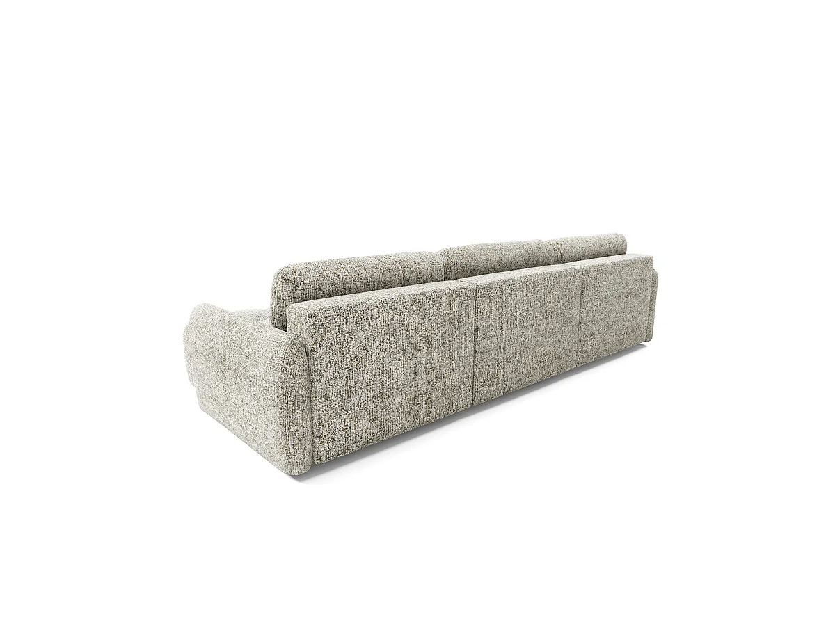 Canapé en U 5 places convertible avec coffre Vittoria Gris chiné