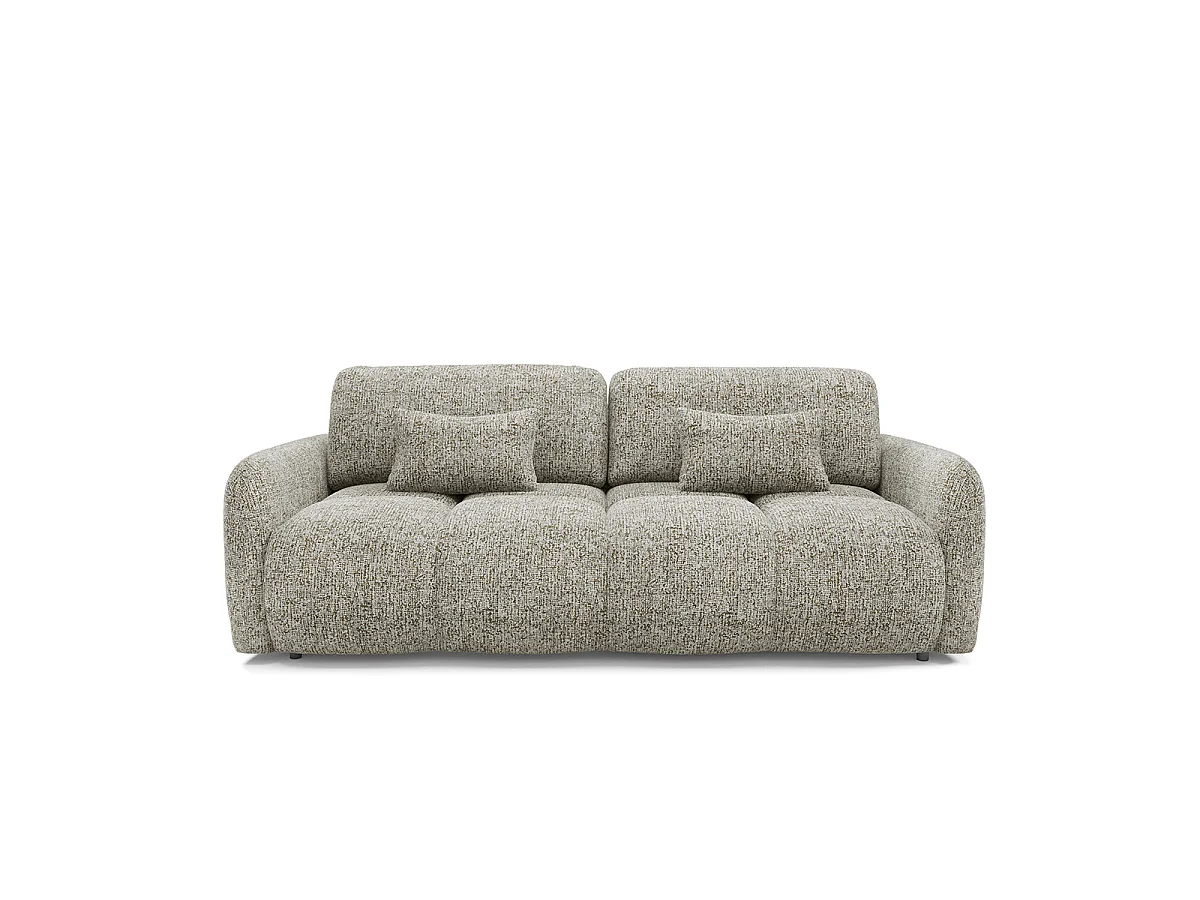 Canapé 3 places convertible avec coffre Vittoria Gris chiné