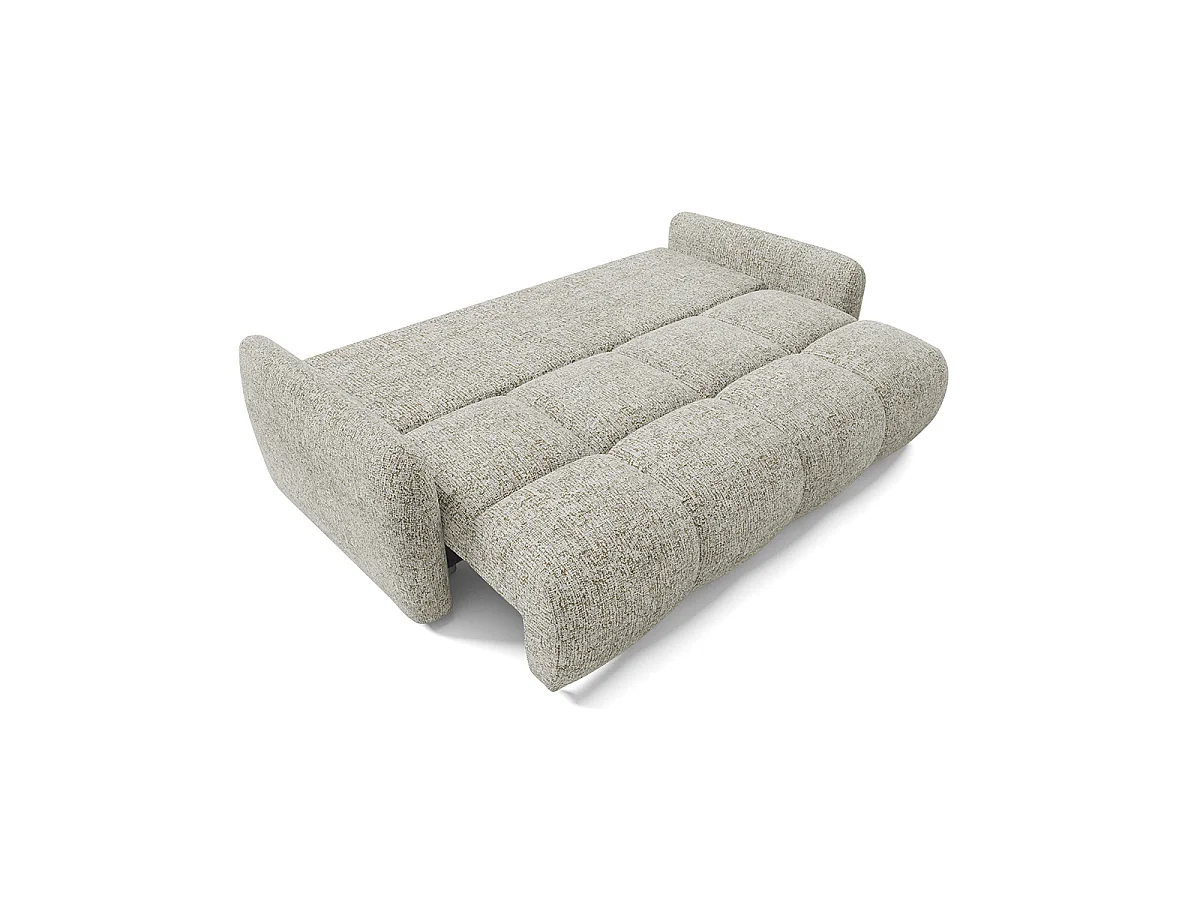 Canapé 3 places convertible avec coffre Vittoria Gris chiné