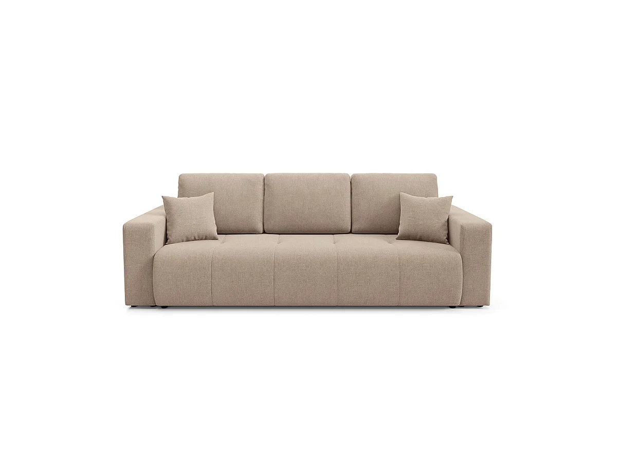 Canapé 3 places convertible avec coffre Giulia Beige