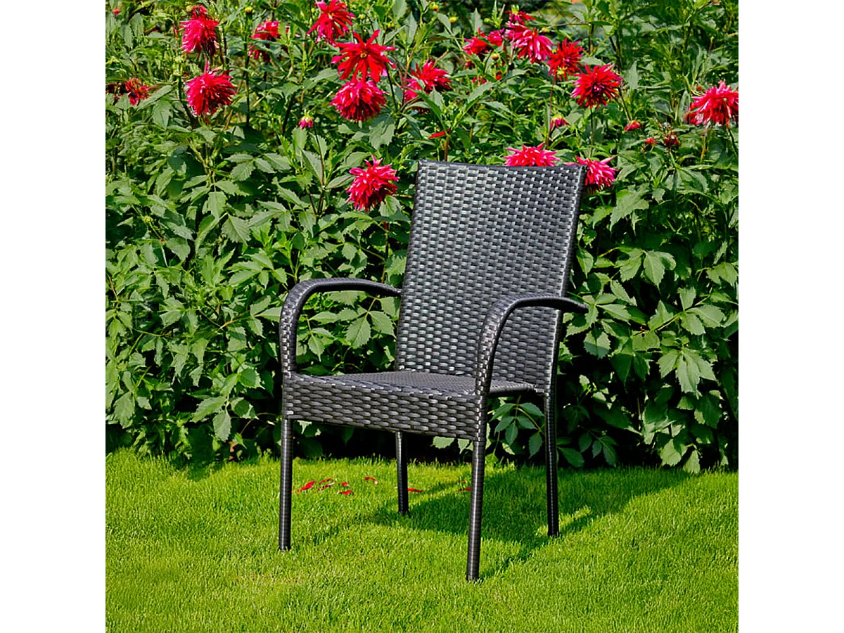 Conjunto de mesa e cadeiras de jardim de 6 lugares Rio Preto