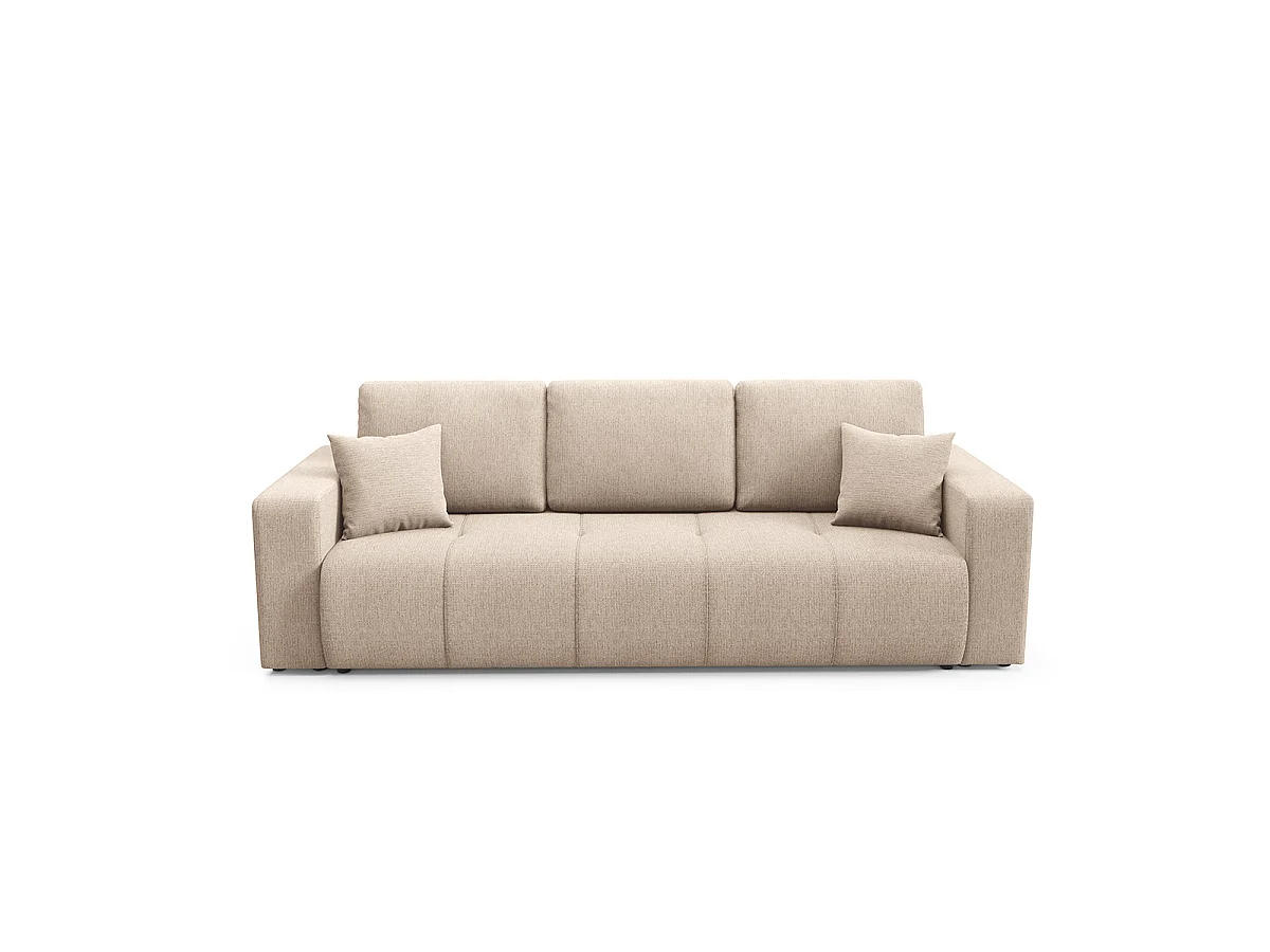 Canapé 3 places convertible avec coffre Vasco Beige