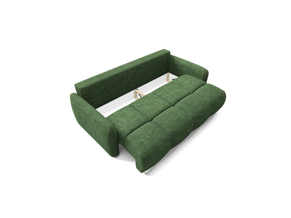 Canapé 3 places convertible avec coffre Vittoria Vert