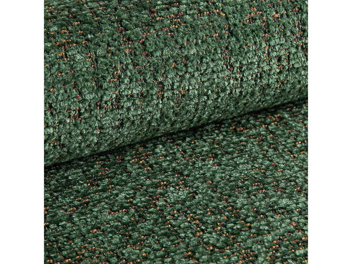Canapé convertible 5 places avec coffre en tissu vert VITTORIA