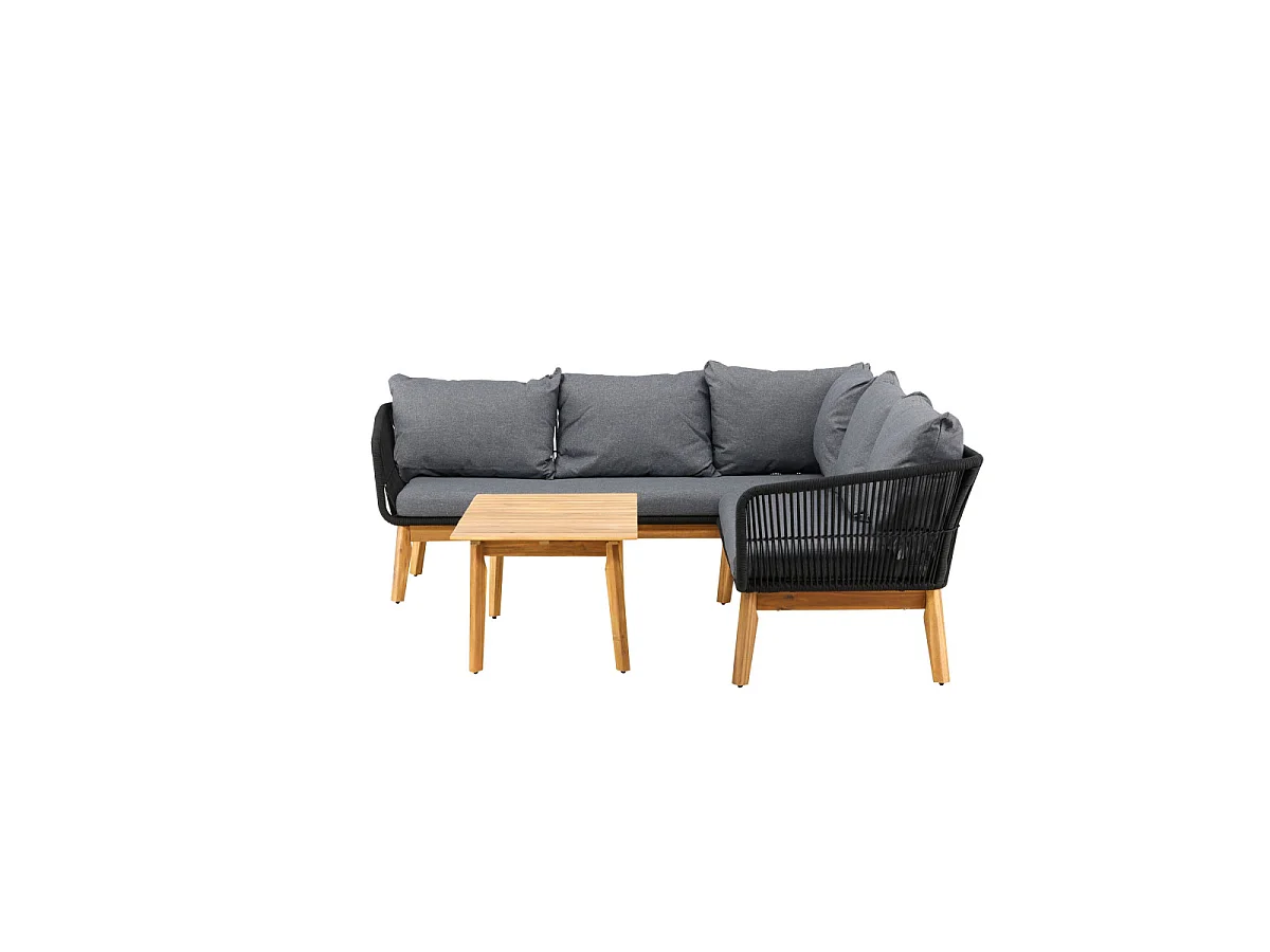 Chania Sofaset schwarz.